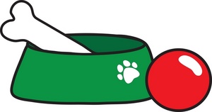 Dog Bowl Clipart Bone In A Red Dog Bowl Dish Car Pictures