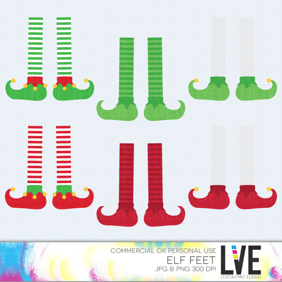 Elf Feet Digital Clip Art Images Graphics Images Digital Clipart