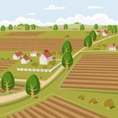 Farmland Clipart And Illustrations