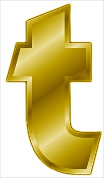 Free Gold Letter T  Clipart   Free Clipart Graphics Images And Photos