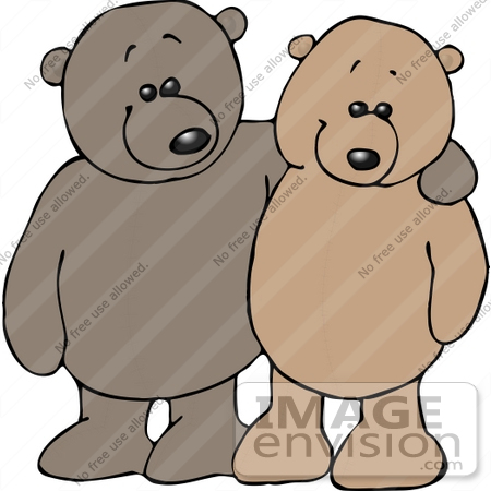 Friendly Teddy Bears Clipart    12533 By Djart   Royalty Free Stock