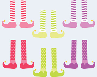 Holiday Elf Feet Digital Clip Art Images Commercial Or Personal Usage    