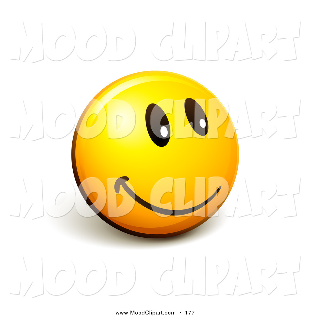 Mood Clip Art Of A Expressive Yellow Smiley Face Emoticon Flashing A