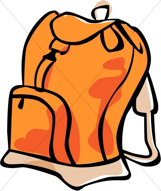 Orange Book Bag