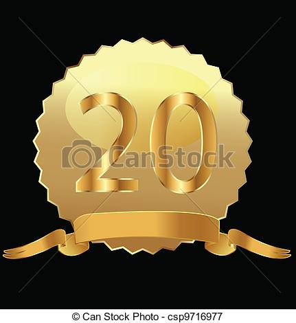 20th Anniversary In Gold Seal   Csp9716977