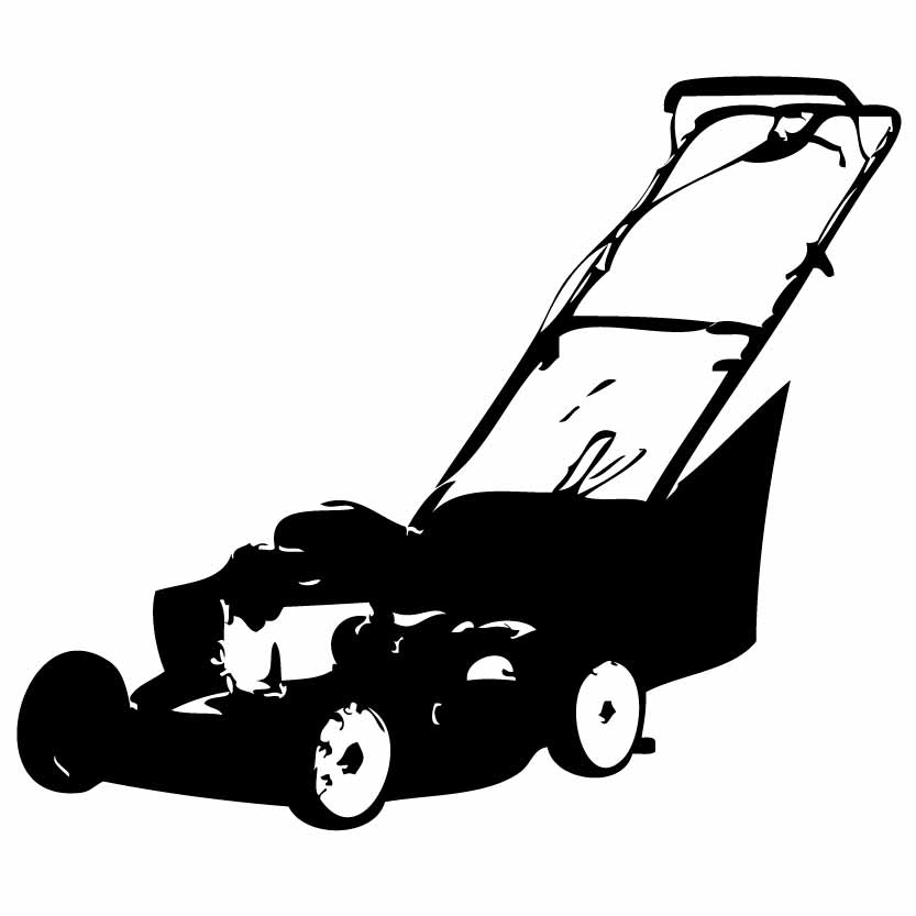 Commercial Lawn Mower Silhouette Lawn Mower