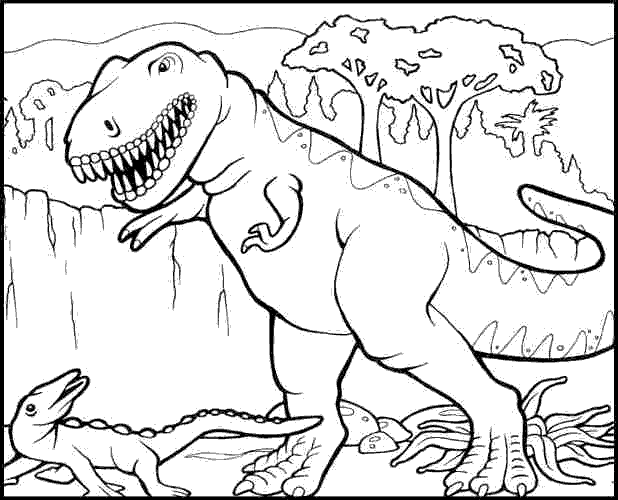 Dessins Pour Enfants De Gif Gratis Dinosaures   Imprimer Et Colorier
