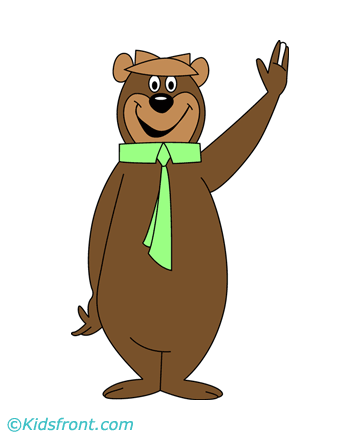 Happy Yogi Bear Coloring Pages For Kids To Color And Print