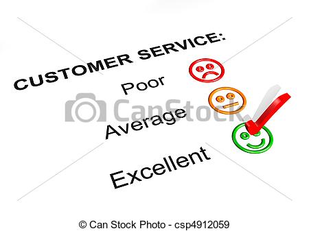 Illustration Of Customer Service Excellent Rating   Customer Service