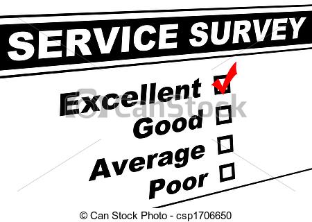 Illustration Of Excellent Customer Service Survey   Customer Service
