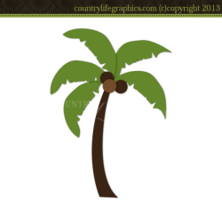Jungle Tree Clip Art Jungle Palm Tree Cutting File