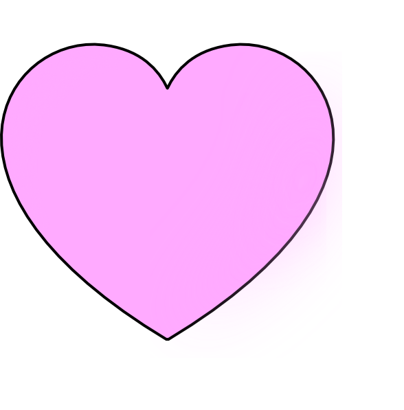 Light Pink Heart Clip Art At Clker Com   Vector Clip Art Online    