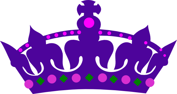 Purple Queens Crown Clip Art At Clker Com   Vector Clip Art Online    