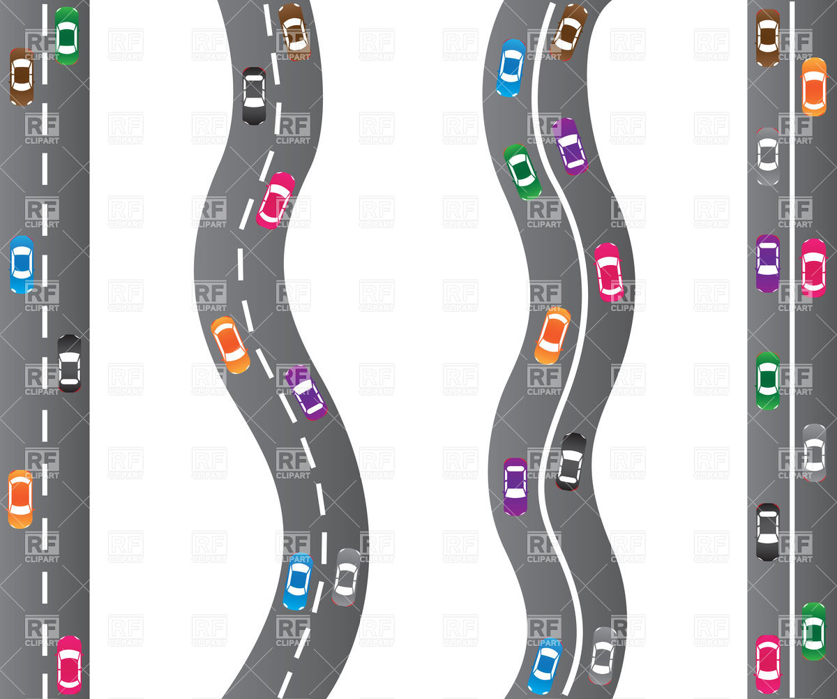     Roads   Highway Top View Download Royalty Free Vector Clipart  Eps