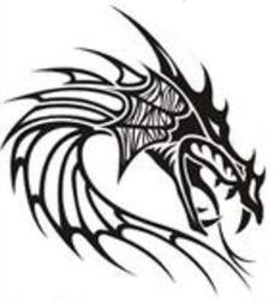 Tribal Dragon   Free Images At Clker Com   Vector Clip Art Online    
