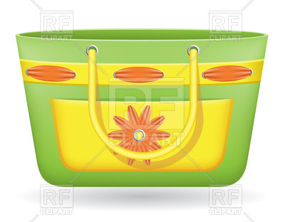 Beach Bag Download Royalty Free Vector Clipart  Eps 