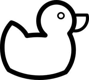 Black   White Duck Clip Art At Clker Com   Vector Clip Art Online