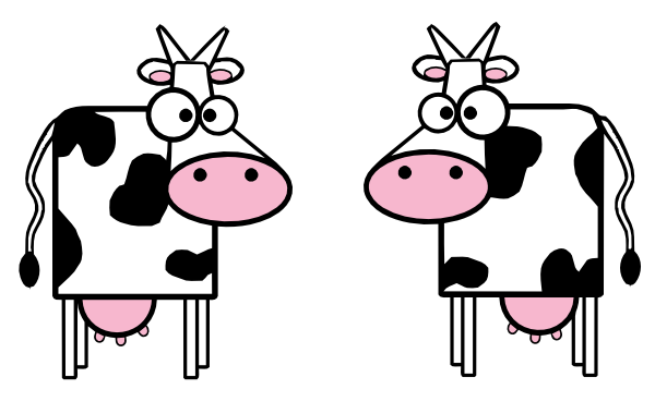 Cartoon Cows Clip Art