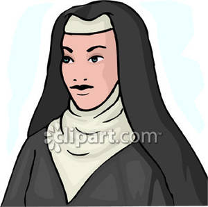 Catholic Nun   Royalty Free Clipart Picture