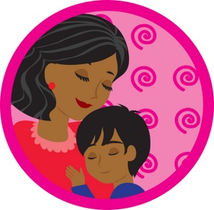 Clipart Illustration Of A Mother And Child A Son Clipart Illustration