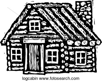 Clipart   Log Cabin  Fotosearch   Search Clip Art Illustration Murals