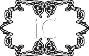 Gothic Frame Design   Royalty Free Clipart Picture