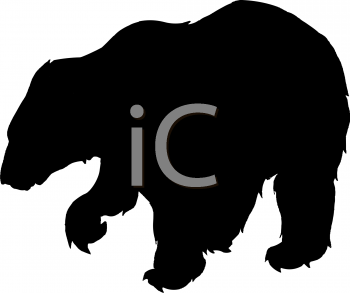 Grizzly Bear Silhouette Clip Art