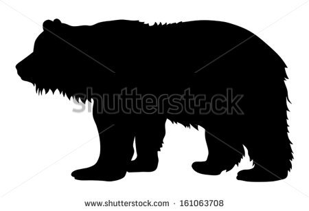 Grizzly Bear Silhouette Vector   Clipart Panda   Free Clipart Images