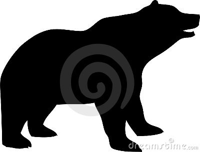 Grizzly Bear Silhouette Vector Vector Silhouette Bear 3747621 Jpg