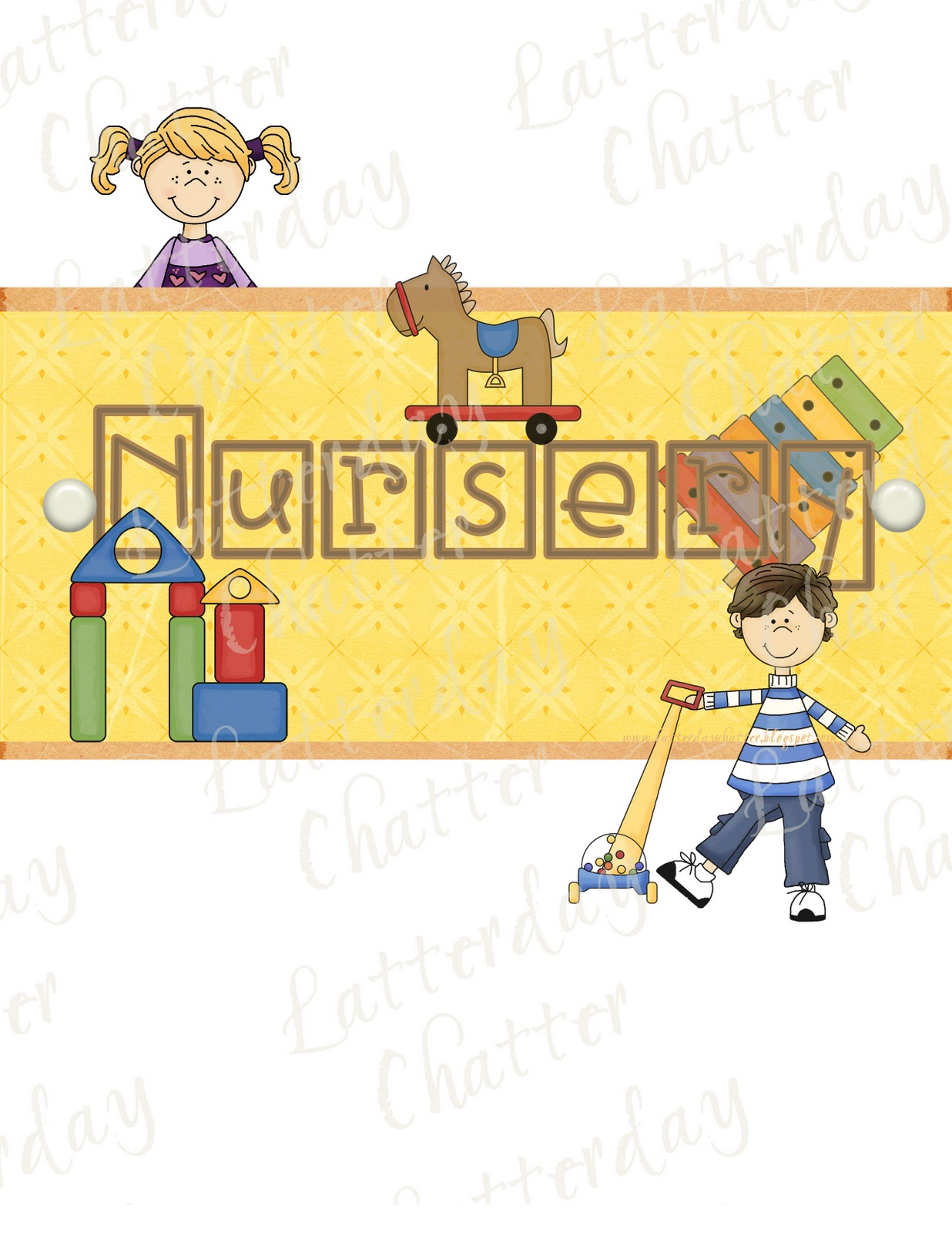 Latter Day Chatter  Nursery Binder Cover