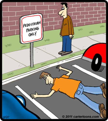 Parking  Medium  By Cartertoons Tagged Pedestriancarparkinglotsign