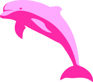 Pink Dolphin Clip Art At Clker Com   Vector Clip Art Online Royalty
