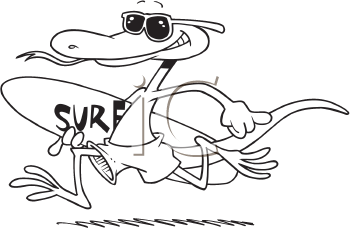 Royalty Free Cartoon Lizard Clip Art