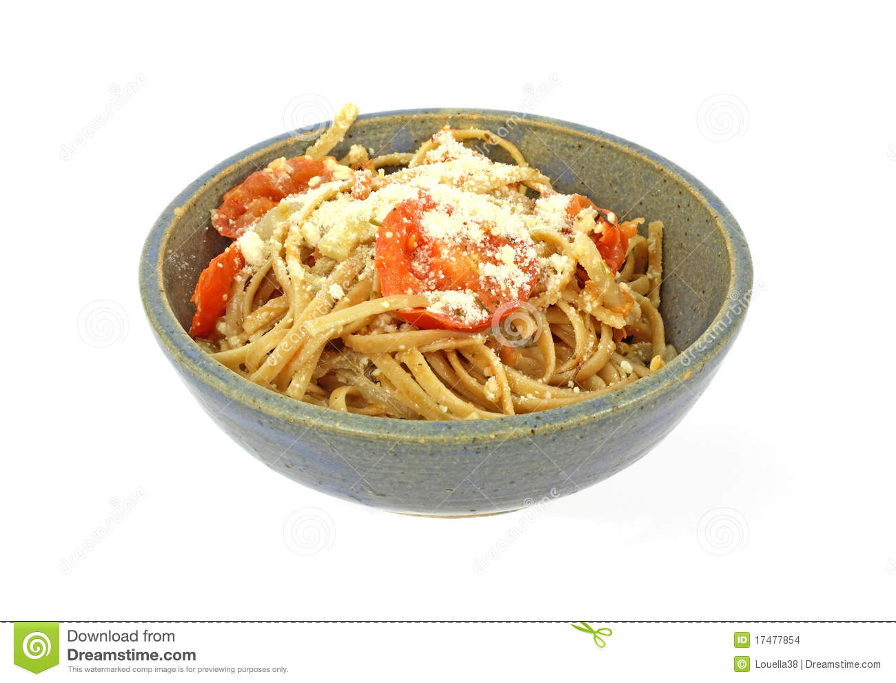 Serving Pasta Gray Speckled Bowl Stock Images   Image  17477854