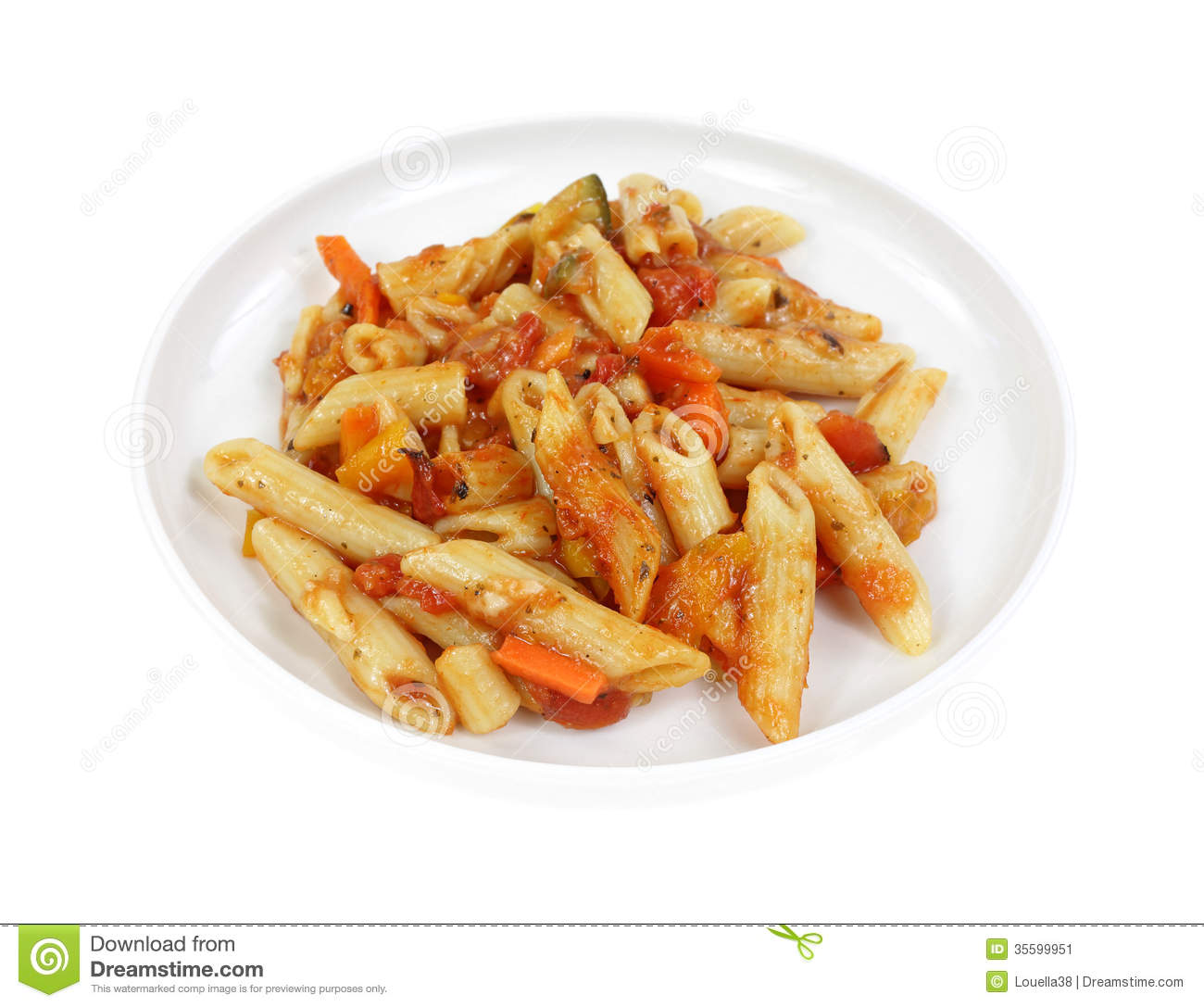 Serving Pasta On Plate Stock Image   Image  35599951