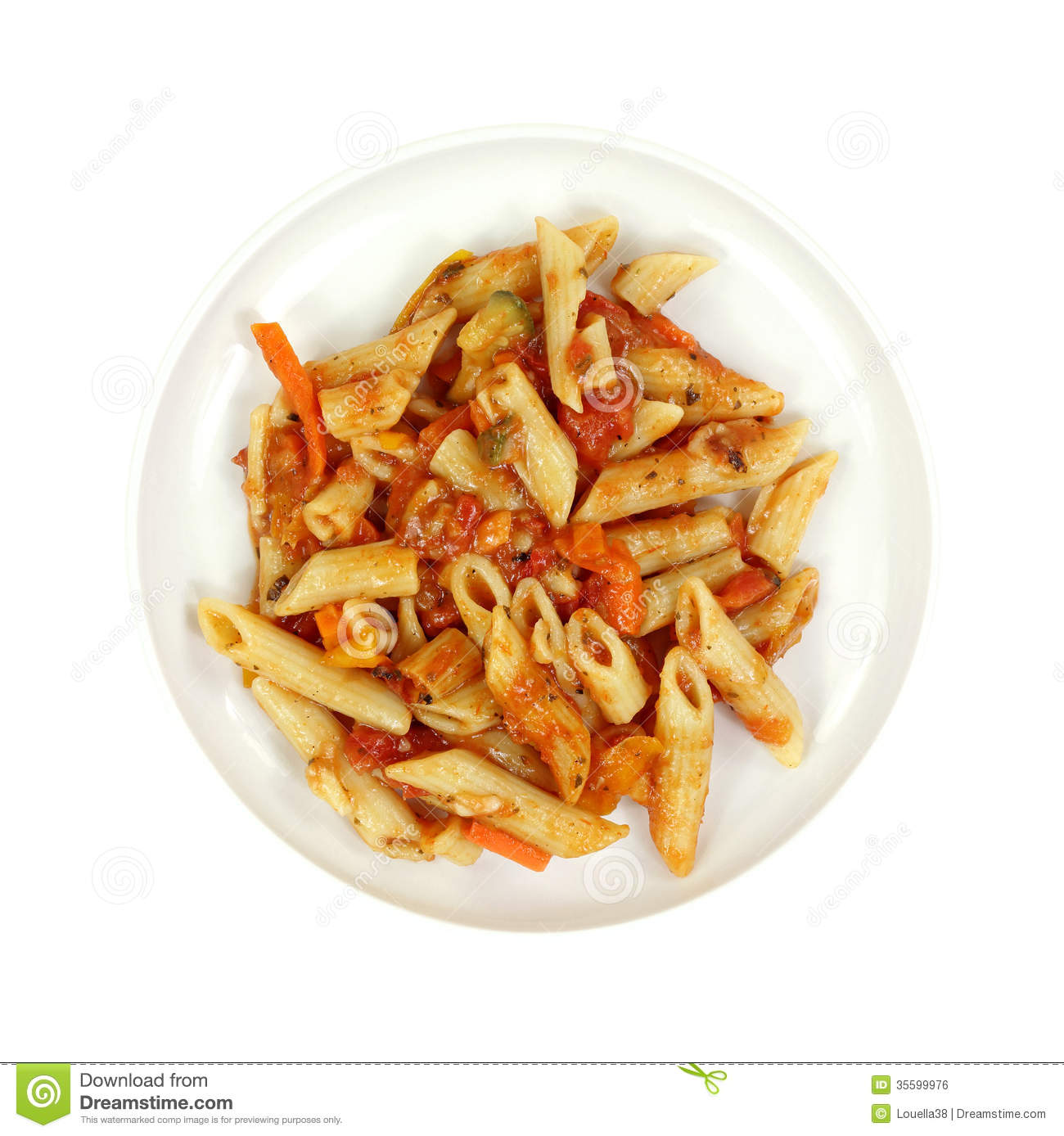 Serving Pasta On Plate Top View Royalty Free Stock Image   Image