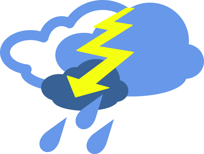 Simple Weather Symbols By Anonymous   Storm Weather Icon 