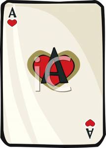 Ace Of Hearts   Clipart