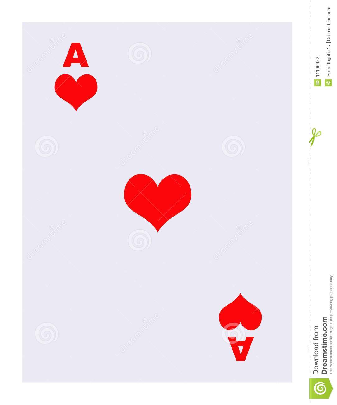 Ace Of Hearts Playing Card Stock Photography   Image  11106432