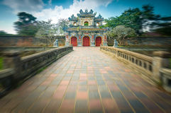 Beautiful Gate To Citadel Of Hue In Vietnam Asia  Stock Photos