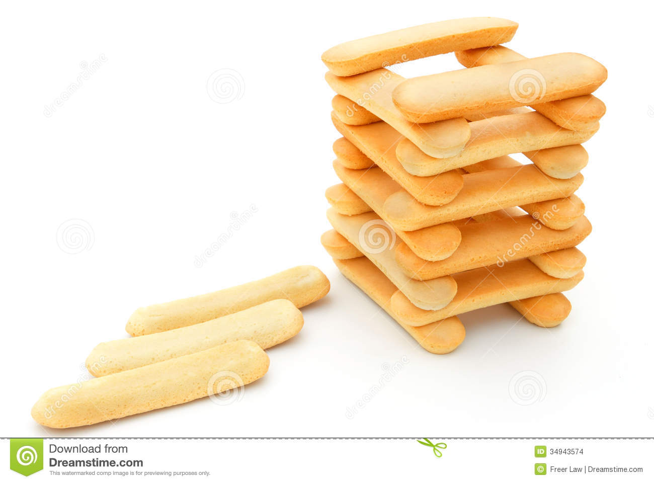 Biscuit Sticks Stack Up Stock Images   Image  34943574