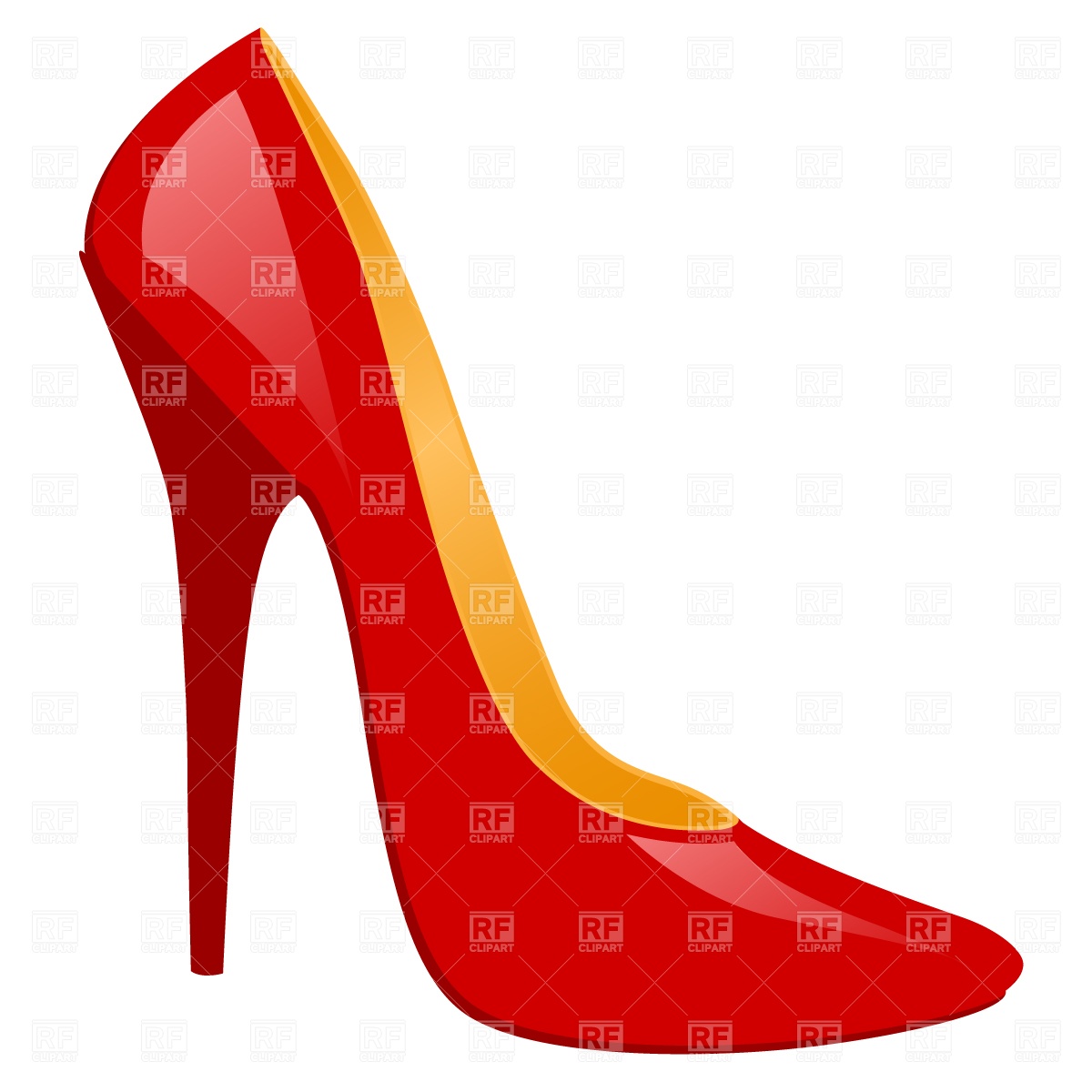 Clipart Catalog   Beauty Fashion   High Heeled Shoe Download Royalty