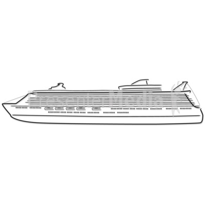 Cruise Ship Outline Drawing   Presentation Clipart   Great Clipart For