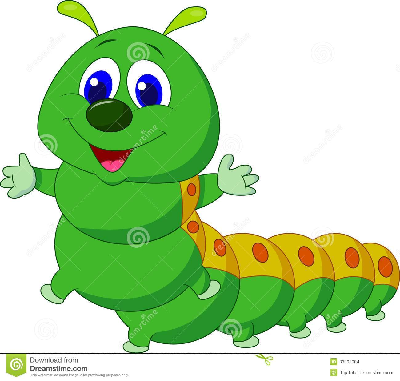 Cute Caterpillar Cartoon Stock Images   Image  33993004