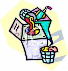 Dirty Clothes In Laundry Bag Clipart