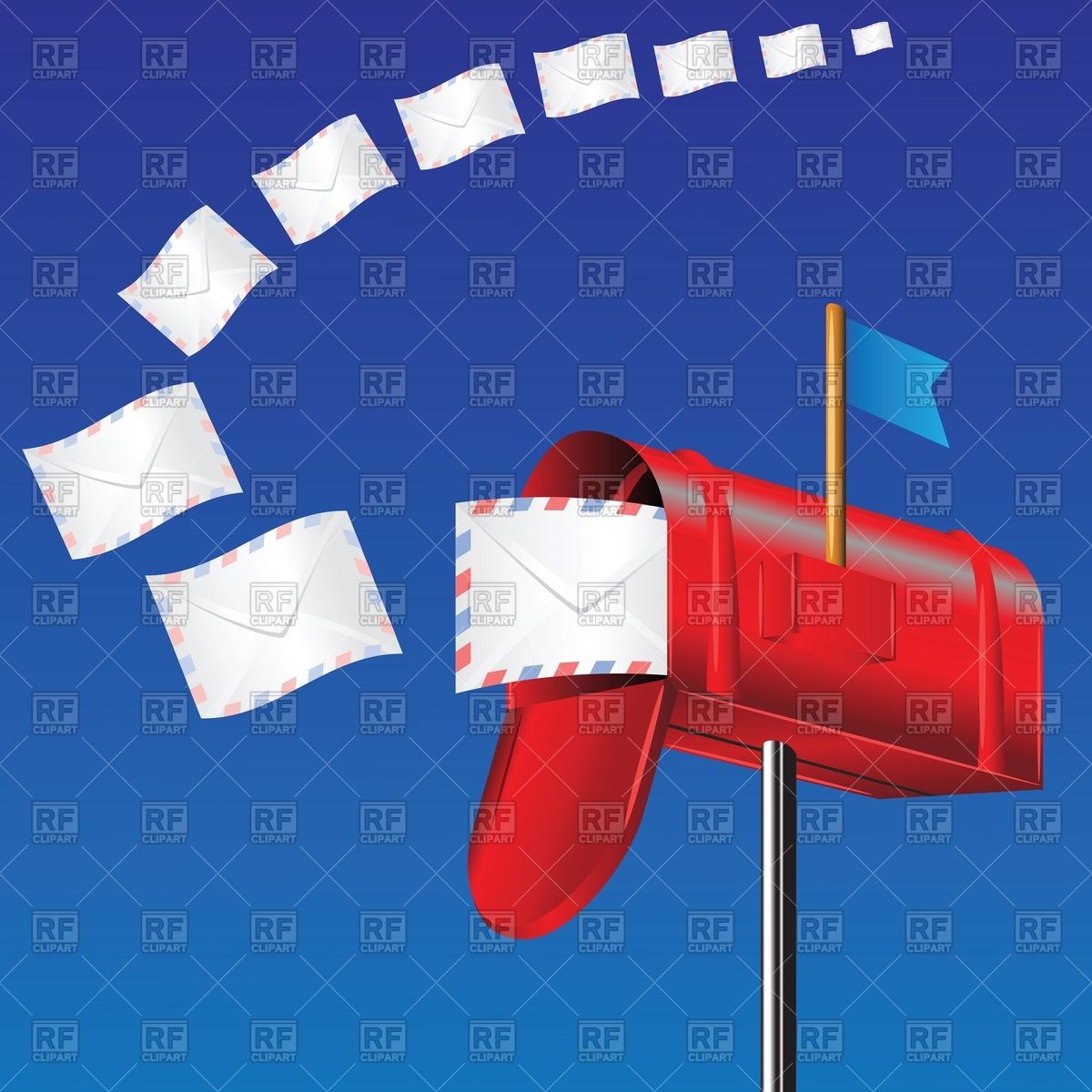 Envelopes   Incoming Mail Download Royalty Free Vector Clipart  Eps