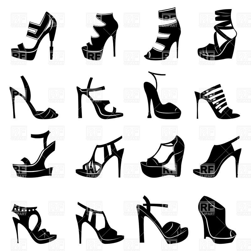 Pictograms Of High Heel Shoes 36498 Icons And Emblems Download