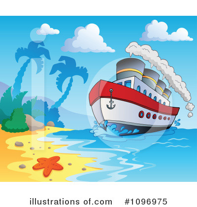 Royalty Free  Rf  Cruise Ship Clipart Illustration By Visekart   Stock