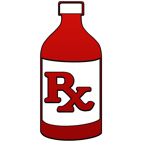 Rx Liquid Prescription Bottle Clip Art