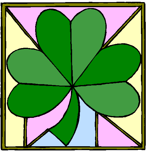 Shamrock Clipart 2   Graphics Silly Shamrocks And Four Leaf Clover